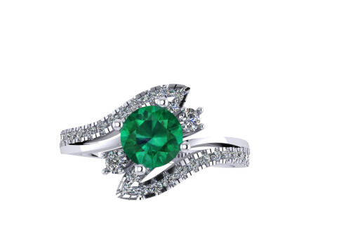 Women diamond ring 3d render 3Dプリントモデル
