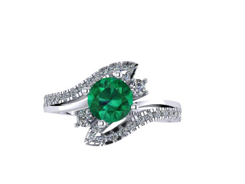 Women diamond ring 3d render 3D Print Model