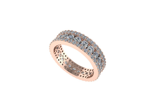Women diamond ring 3d render 3D Print Model