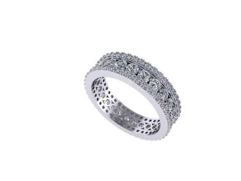 Women diamond ring 3d render 3D Print Model