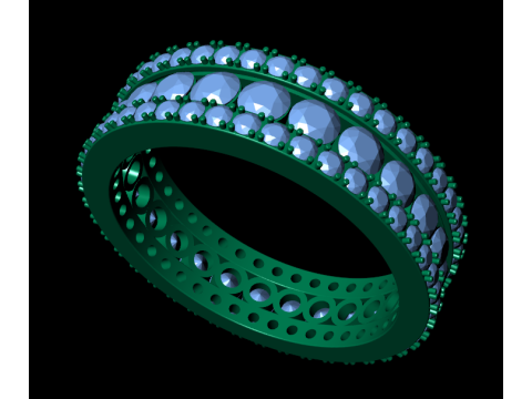 Women diamond ring 3d render 3D Print Model