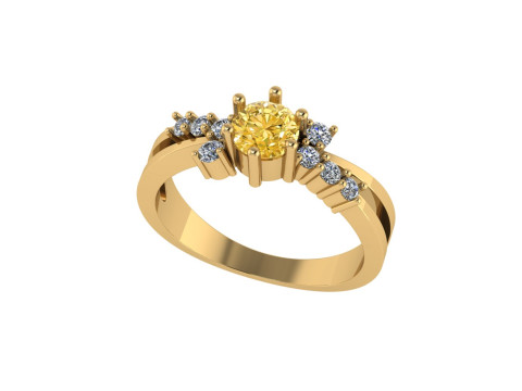 Women diamond ring 3d render 3D Print Model