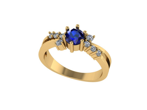 Women diamond ring 3d render 3D Print Model