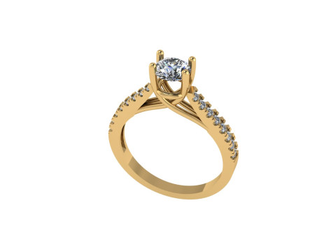 Women diamond ring 3d render 3Dプリントモデル