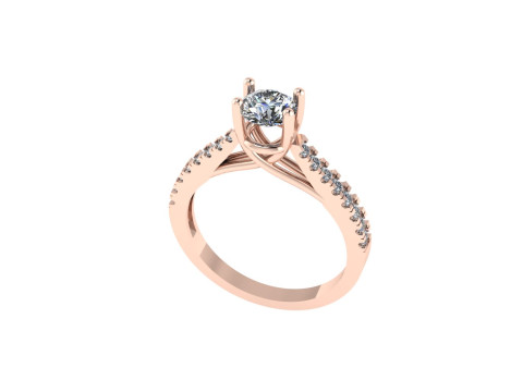 Women diamond ring 3d render 3Dプリントモデル