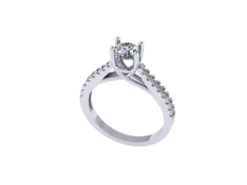 Women diamond ring 3d render 3Dプリントモデル