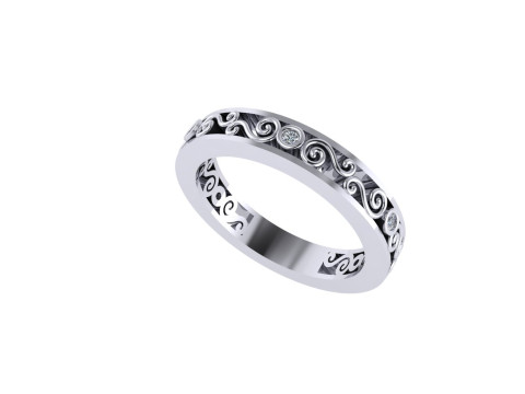 Women diamond ring 3d render 3D 프린트 모델