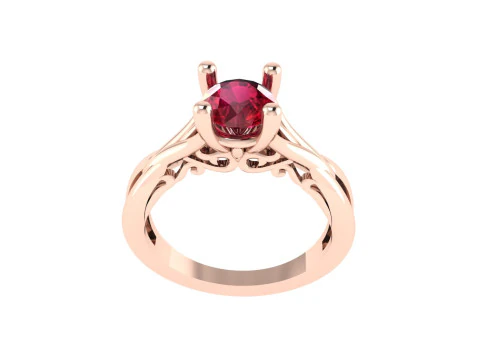 Women diamond ring 3d render 3D Print Model