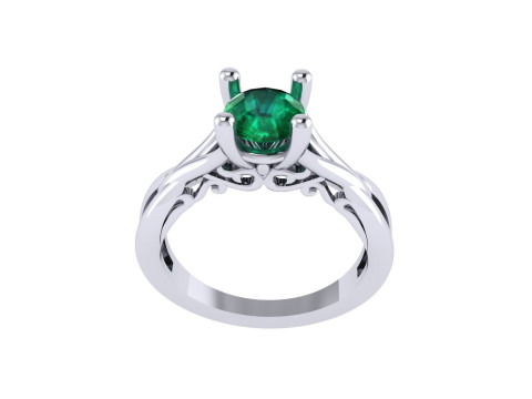 Women diamond ring 3d render 3D Baskı Modeli