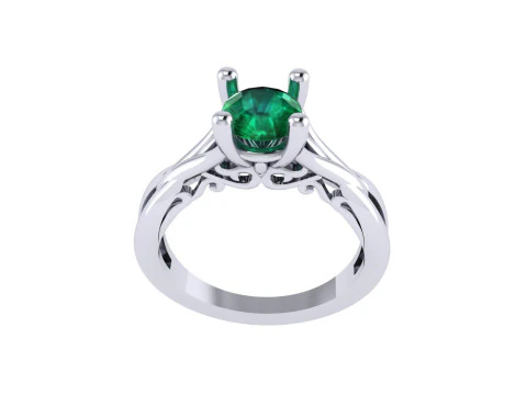 Women diamond ring 3d render 3D Print Model