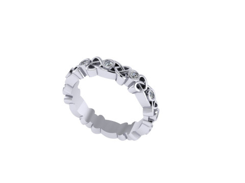Women diamond ring 3d render 3Dプリントモデル