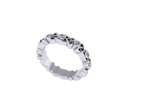 Women diamond ring 3d render 3D Print Model