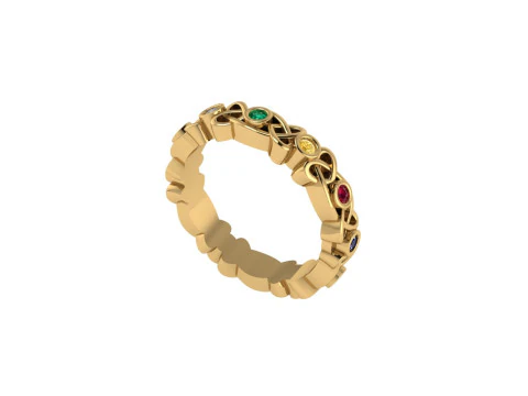 Women diamond ring 3d render 3D Print Model