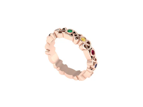 Women diamond ring 3d render 3D Print Model