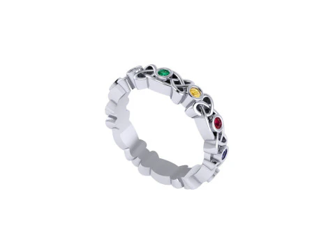 Women diamond ring 3d render 3D Print Model