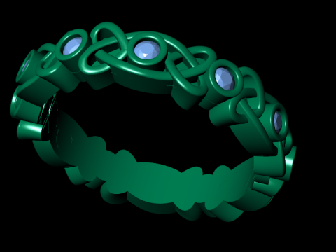 Women diamond ring 3d render 3Dプリントモデル