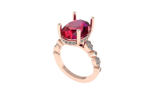 Women diamond ring 3d render 3D Print Model