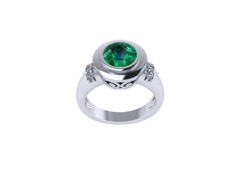 Women diamond ring 3d render 3D Print Model