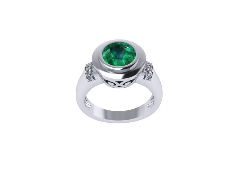 Women diamond ring 3d render 3D Print Model