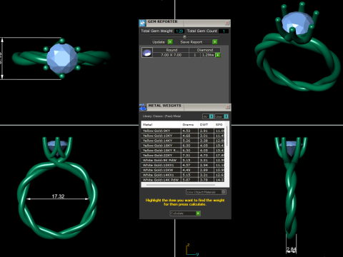Women diamond ring 3d render 3D 프린트 모델