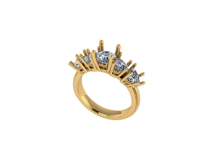 Women diamond ring 3d render 3D प्रिंट मॉडल .c4d .max .obj .3ds .fbx .stl .blend