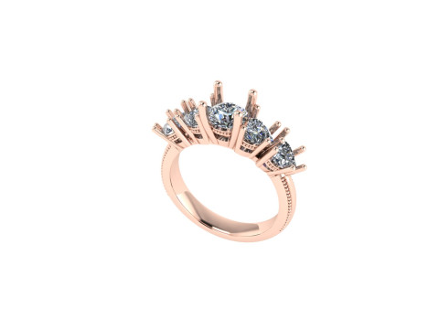 Women diamond ring 3d render 3D प्रिंट मॉडल
