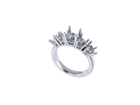 Women diamond ring 3d render 3D Print Model
