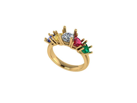 Women diamond ring 3d render 3D Print Model