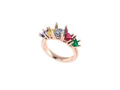 Women diamond ring 3d render 3D Print Model
