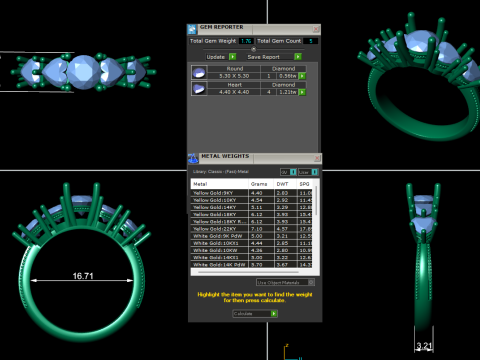 Women diamond ring 3d render 3D प्रिंट मॉडल