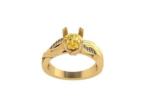 Women diamond ring 3d render 3D Print Model