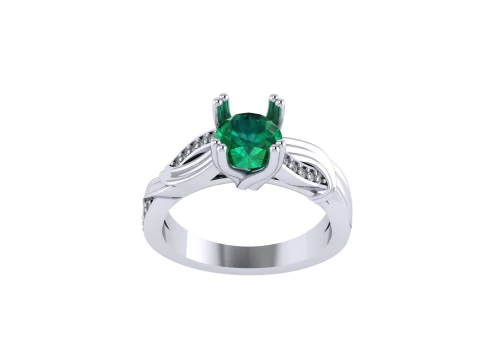 Women diamond ring 3d render 3D Print Model