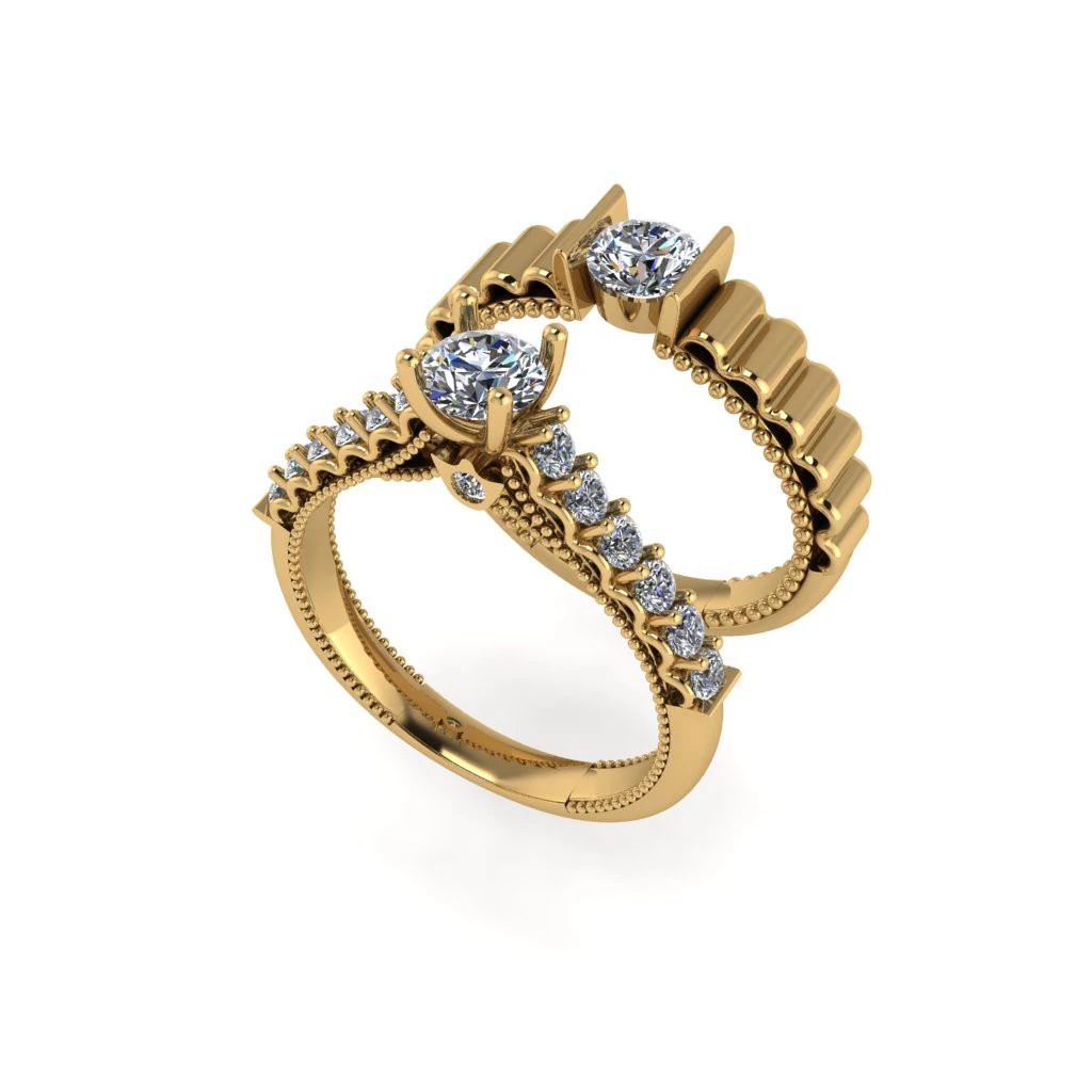 Wedding ring 3d render 3D Print Model .c4d .max .obj .3ds .fbx .stl .blend
