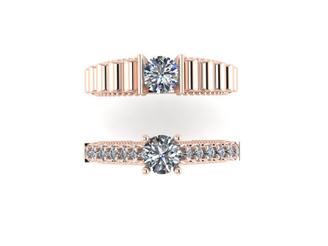 Wedding ring 3d render Model do druku 3D