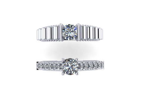 Wedding ring 3d render Model do druku 3D