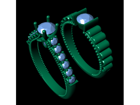 Wedding ring 3d render Model do druku 3D
