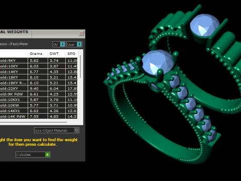 Wedding ring 3d render Model do druku 3D