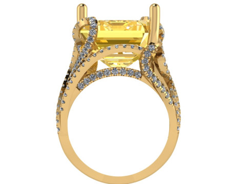 Women diamond ring 3d render 3Dプリントモデル