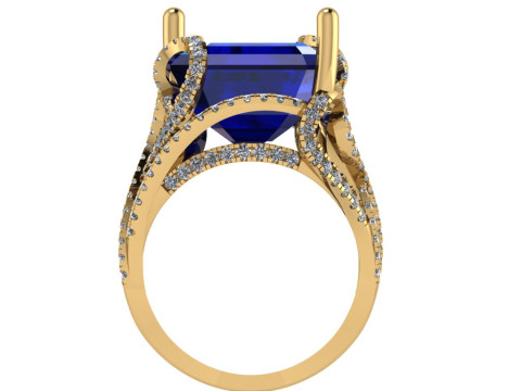 Women diamond ring 3d render 3Dプリントモデル