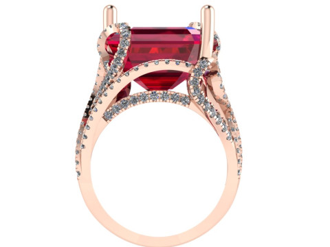 Women diamond ring 3d render 3Dプリントモデル