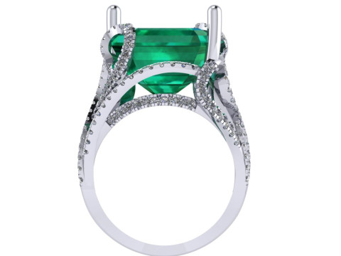 Women diamond ring 3d render 3Dプリントモデル