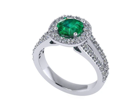 Women diamond ring 3d render 3D Print Model