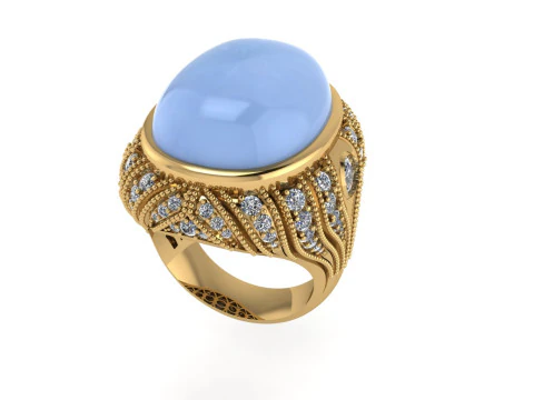 Diamond ring design 3d render 3D Print Model