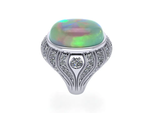Diamond ring design 3d render 3D Print Model