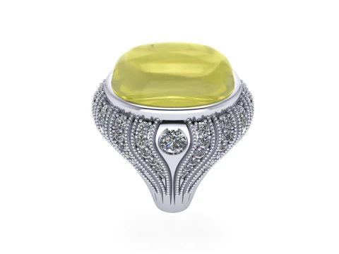 Diamond ring design 3d render 3D Print Model