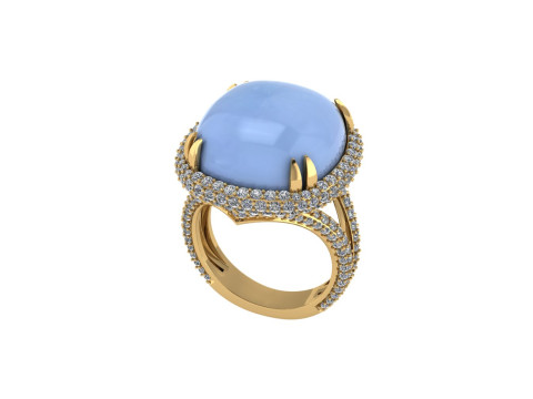 Diamond ring design 3d render 3Dプリントモデル