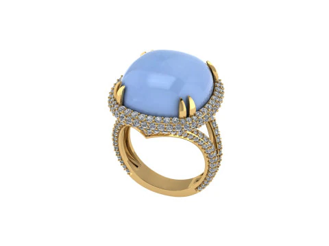 Diamond ring design 3d render 3D Print Model