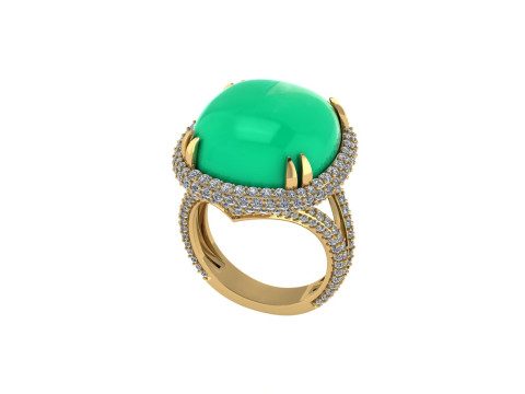 Diamond ring design 3d render 3Dプリントモデル