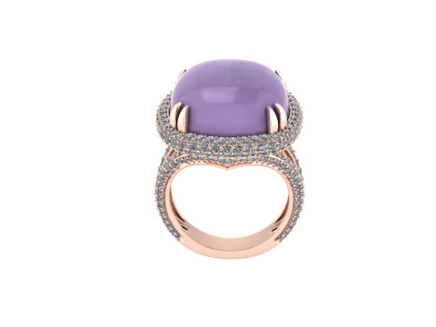 Diamond ring design 3d render 3Dプリントモデル