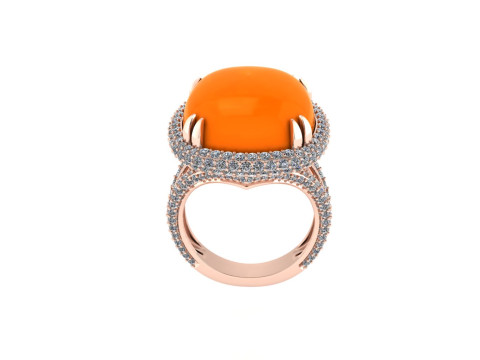 Diamond ring design 3d render 3Dプリントモデル